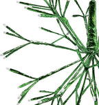 Alpine Corporation 16"H Indoor Holiday 3D Snowflake Hanging Ornament with LED Lights, Green , Christmas Decoration