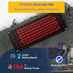 Heated Snow Melting Mats for Doorways- Outdoor Heated Mats- Non-Slip Electric Heated Foot Mats for Winter Snow Removal- Heated Snow Melting Mat for Stairs garages Driveway (30in x 48in)