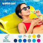 TRC Recreation Sunsation Vinyl Coated Foam Swimming Pool Float Mat Adult Lounger with Built-in Roll Pillow