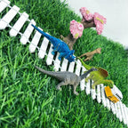 Miniature Fairy Garden Fence 35 Inches,Fairy Garden Accessories Outdoor Wood Picket Fence,DIY Flowerpot Decoration DIY Wood Picket Fence, Miniature Decoration Mini Ornament for Dollhouse