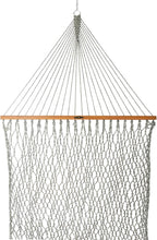 Original Pawleys Island Large Green DuraCord Rope Hammock – 13 ft. x 55 in., 2-Person, 450 lb Capacity, Oak Spreader Bar, Zinc-Plated Hardware, Handcrafted in The USA