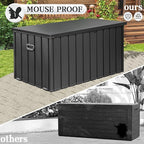 Domi 190-Gallon Outdoor Storage Box – Waterproof, Lockable Storage Cabinet for Patio Furniture, Garden Tools & Pool Supplies – Large Metal Storage for Cushions, Toys & More