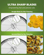19 Inch Bud Leaf Bowl Trimmer, 19" Trim Bowl with Clear Visibility Dome and Sharp Stainless Steel Blades, for Twist Spin Cutting Buds, Flowers, Leaves, Hydroponics Plants
