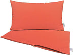 RSH DECOR: Sunbrella Pillow Covers Set of 2 | Covers Only - 20" x 12" | Outdoor Lumbar Pillow Covers Crafted with Sunbrella Performance Fabric | Canvas Melon