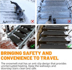 Snow Melting Mats Outdoor for Walkways, 30 x 60 in No-Slip Heated Outdoor Mats with 10 ft Power Cord, 3 in/h Speed Snow and Ice Melting Pads for Winter Backyards Snow Removal