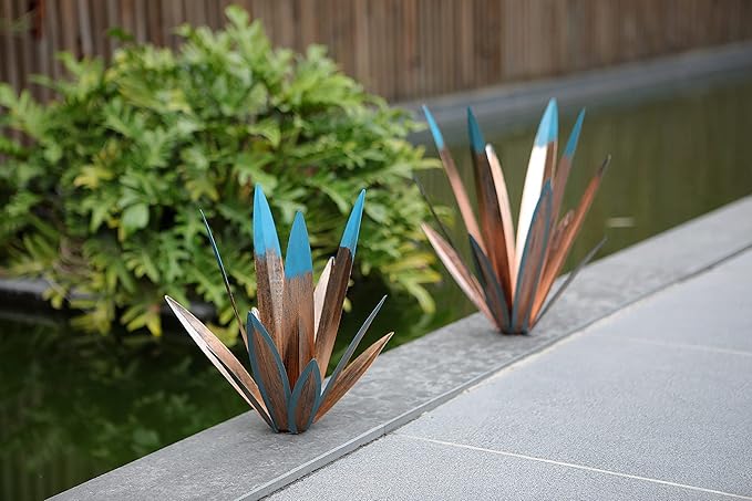 Metal Tequila Country Sculpture DIY Tequila Plant Home Décor Ornament Indooutdoor Statuette Patio Lawn Patio Stake Decoration Gift to The Garden