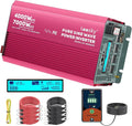 4000 Watt Pure Sine Wave Inverter 12V DC to 110V 120V AC Surge Peak 7000 Watt for 2s | 2025 New Upgraded, Compatible with Lithium Battery, for Home Car Off-Grid Solar System RV Truck Vehicle LEESKY