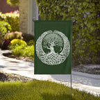 Viking Tree Garden Flag Vertical Double Sided Outdoor Yard Tree Flags 12.5x18 Inch Burlap Banners Vertical Double Sided for Outdoor Decor Lawn