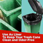 ToughBag 44 Gallon Commercial Trash Bags, 38x46” (100 COUNT) – 39, 40, 42 Gallon Contractor Bags, Black Garbage Can Liners - Made in USA
