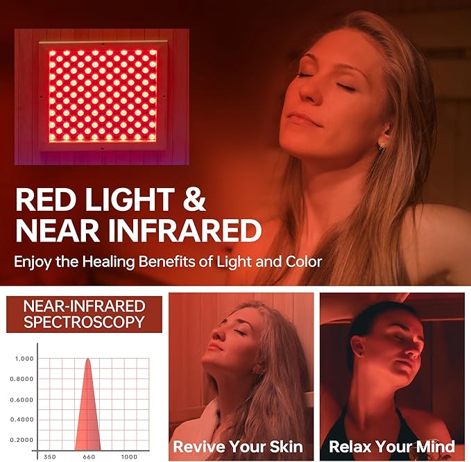Woodbridge Infrared Sauna Room 2 Person Hemlock Wood Indoor Corner Sauna with 7 Carbon Heaters, Red Light Therapy,Bluetooth Speaker,Intelligent Dual Control System,Tempered Glass,Exterior Brim Light