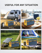2000W Pure Sine Wave Power Inverter DC 12V to 110V 120V AC with 4 Quick Charging USB Ports& 3 AC Outlets Power Inverters for Vehicles RV Truck Home with LCD Display and Remote Controller