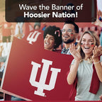 Indiana Hoosiers College Sports Printed Flag - NCAA Licensed - Nylon - School Banner (Red) (3' x 5')