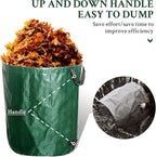 kingsea 2 Pack Reusable Garden Waste Bags,Heavy Duty Yard Waste Bag with Dual Handles,Lawn Pool Garden Leaf Bag for Collecting Leaves Grass Clippings Yard Debris (72 Gallon)