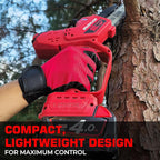Mini Chainsaw for Milwaukee M18 Battery, Auto-Oiler, 8-Inch and 6-Inch 2-IN-1 Brushless Cordless Pruning Chainsaw, Battery Powered Mini Chainsaw for Wood Cutting, Tree Trimming (only tool)