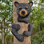 Bear Sculpture Garden Decor Tree Huggers - Bear Tree Peeker Garden Ornament Outdoor Decor Yard Art