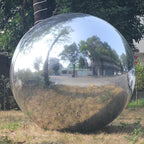Generic Big Shiny Balls Giant Inflatable Mirror Balls for Events & Decor - Party, Advertising, Shows, Stage Decoration - Hanging & Standing-Various Sizes & Colors - Silver (2.5m/8.2ft)
