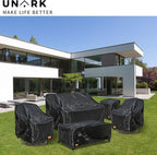 Outdoor 2 Seater Loveseat Cover, Waterproof Heavy Duty Patio Furniture Covers, 58W x 33D x 32H Inches Outdoor Couch Cover, Sofa Covers for Patio Furniture Waterproof,Black