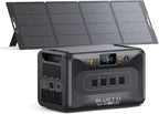 BLUETTI Apex 300 Solar Generator (2025 New) with 350W Solar Panel, 2764.8Wh LFP Battery Backup with 6 3840W AC Outlets (7680W Surge), 120V/240V Dual Voltage, Ideal for Camping and Off-Grid Living