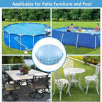 5ft Pool Pillows for Above Ground Pools, Heavy Duty Swimming Pool Air Pillow 0.4mm Thickened Pool Closing Winter Kit Pool Cover Float Balloon with String Repair Tape for Winterizing Ice Equalizer