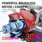 12" Cordless Snow Shovel Compatible with Milwaukee 18V Battery (Tool Only), Brushless Electric Snow Blower Thrower, LED Light, Ergonomic, for Driveway, Sidewalk, Walkway, Deck