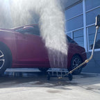 GDHXW Multipurpose Undercarriage Cleaner Surface Cleaner 16 Inch Underbody Car Wash Water Broom with 3 Pieces Extension Wand 5 Nozzle,for Pressure Washer