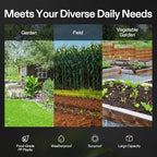 VIVOSUN Dual Chamber Tumbling Composter, 2X 18.5 Gallon Compost Bin, Heavy-Duty Compost Tumbler w/Sliding Door, Plastic, Black