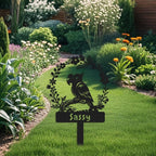 Custom Parrot Memorial Stake,Metal Parrot Grave Marker,Parrot Garden Sign,Remembrance Stake,Bird Loss,Outdoor Garden Yard Sign Parrot 12inch