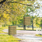FLINTER Bird Feeder for Outdoors, Suet Feeder Hanging Bird Feeder, Hanging for Garden Yard Outside - Single Suet Cake Feeders fo Attracting Birds, Green