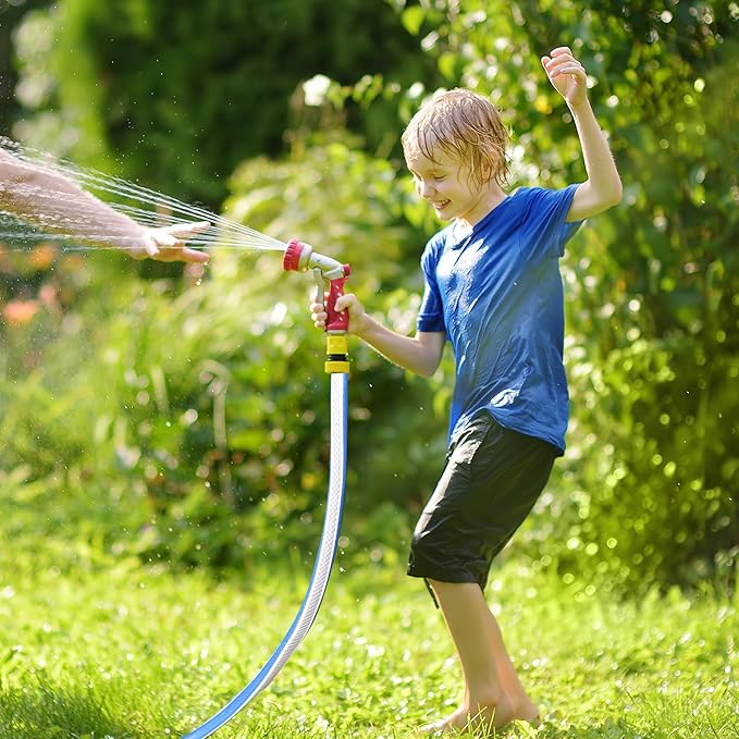 Short Lead-in Garden Hose 3/4 in. x 5 ft. -Heavy Duty Durable Flexible Lightweight Water Pipe for Commercial Use, Reel Cart & Equipment Connection -Kink Free, No Leaking, Female to Female Fittings