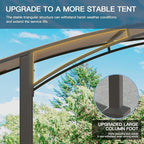 Kullavik 8 x 5 Grill Gazebo,Outdoor BBQ Canopy Shelter with Curved Sunshade Roof,Patio Pavilion with 2 Side Shelves and 5 Side Hooks for Patio Lawn Backyard Garden