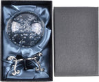 Crystal Ball Glass Globe Decor - Crystal Sphere with Stand & Gift Box, Clear Decorative Crystal Globe, 3D Crystal Ball for Home Decor Photography, Gazing Divination Fengshui Meditation, 2.3 inch/60mm