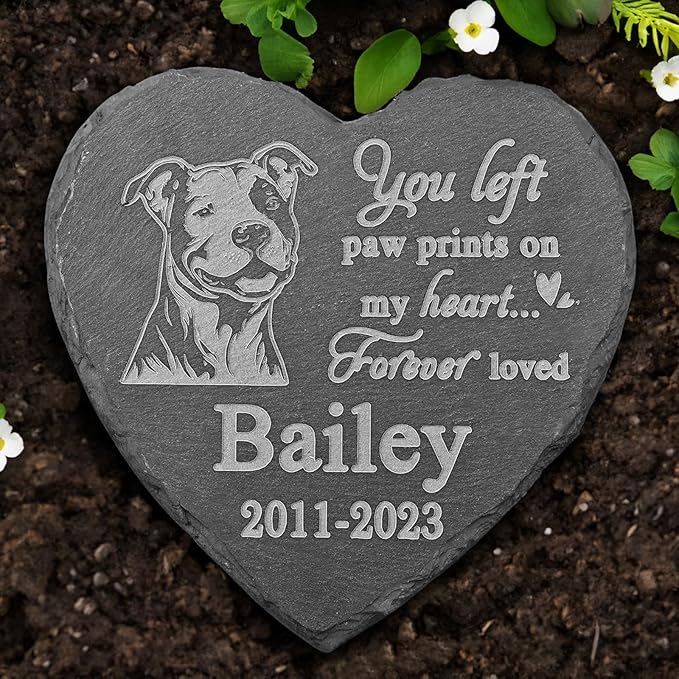 Pit Bull Memorial Stone, Pit Bull Statue, Pit Bull Memorial Plaque, Pit Bull Memorial Gifts, Pit Bull Loss Sympathy Gift, in Memory of Pit Bull