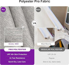 PURPLE LEAF 9' X 11.5' Rectangle Cantilever Umbrella with Base Outdoor Large Aluminum Patio Umbrella with 3-Year Fade Resistance Recycled Fabric and 360-degree Rotation for Deck Garden, Pebble Grey