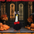 Outus Halloween Goose Outfits Funny Black Cat Outfit for Porch Goose 23inch Lawn Geese Cat Clothes Holiday Costume for Halloween Outdoor Yard Garden Decor