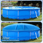 Hungdao 6 ft x 6 ft Pool Air Pillows for Above Ground Heavy Duty Air Pillow Kit for Winterize Closing Large Square Cushion Swimming Pool Closing Protects Covers with Cords