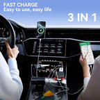 BESTEK 150W Car Power Inverter, Car Charger DC 12V to 110V AC Converter PD 30W QC 3.0 18W USB Charger Laptop Car Charger Outlet Power Adapter for Car