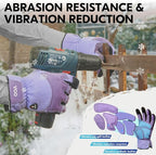 Vgo... Winter Gardening Gloves Women,Safety Work Gloves, Puncture-proof,Thornproof,Touchscreen(1 Pair,M,Purple,SL7471FLWP)