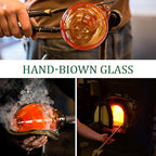 Hand Blown Glass Gazing Balls for Garden Red Heart Hanging Friendship Balls for Gift Heart Shape Ornaments for Decoration (Red - C)