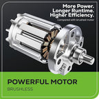 Greenworks 80V 16" Brushless Cordless String Trimmer, 2.0Ah Battery and Charger Included
