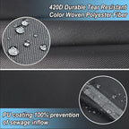 33 Ft Pool Cover, with Automatic Drain Round Pool Cover, One-Piece Quick Installation and Removal Above Ground Pool Cover, Preventing Waterlogging, UV Protected Solar Swimming Pool Cover