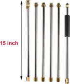 Tool Daily Pressure Washer Extension Wand, 90 Inch Power Washer Lance, 1/4 Inch Quick Connect, M22, 4000 PSI