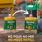 Spruce Weed Killer Refill - Versatile Weed & Grass Killer₂ for Flower Beds, Driveways & Mulch Beds - No Pour, No Mix, No Mess Refill - Kills Dandelions, Crabgrass & More (64 Oz)