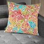FUNHOME Outdoor Indoor Throw Pillows 18”x18”, Set of 2 Decorative Throw Pillows with Inserts, All Weather Water-Repellent Square Pillows for Bed, Couch, Sofa and Patio Furniture -Corinthian Dapple