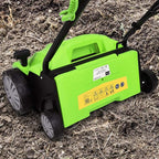Goplus 2-in-1 Lawn Dethatcher and Scarifier, 3 Level Depth Adjustable Weeder w/ 11 Gallon Collection Bag & 2 Removable Blades, 13-Inch 12 Amp Corded Electric Scarifier for Garden & Yard