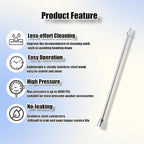 JOEJET Pressure Washer Extension Wand, Stainless Steel Body and Fittings, 17 Inch Power Washer Lance with 1/4 Inch Quick Connect, 2 Pack