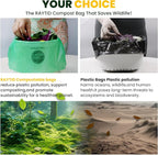 Compost Bags 1.3 Gallon,150 Count,Compostable Small Trash Bags for Kitchen Countertop Compost Bin 0.75, 1,1.2, 1.3Gallon,ASTM D6400, US BPI and Europe OK compost HOME certified