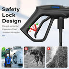 Pressure Washer, Power Washer with 4 Nozzles and Foam Cannon, High Pressure Cleaning Machine for Cars, Driveways, Fences, Patios, Home Cleaning