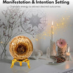 Amazing Gemstone Aragonite Crystal Ball with Stand - 2" Inches Crystal Sphere Meditation Balls for Witchcraft and Decorative Balls