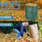 Reusable Leaf Bags, Tear-resistant & Reusable Lawn Bags, Yard Waste Bags, 72 Gal, 6 Pack