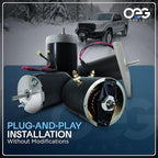 OEG Parts New Salt Spreader Motor Compatible With Buyers Salt Spreader Salt Dog 12 Volt 2 Wire D Shaft 3000966 ATV ATVS15A ATVS 15 SAB0189 10957